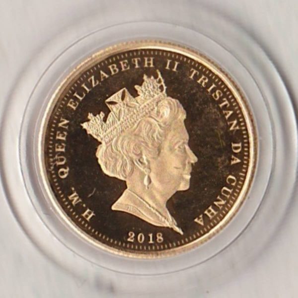 2018 Tristan Da Cunha Gold Quarter Sovereign - Image 2