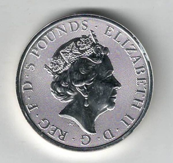 2019 Silver Two Ounce Coin Yale Of Beaufort - Image 2