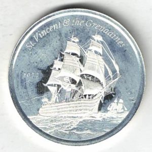 2022 St. Vincent And The Grenadines Warship Silver One Ounce. The coin contains one ounce of 999 fine silver. All coins are in stock.