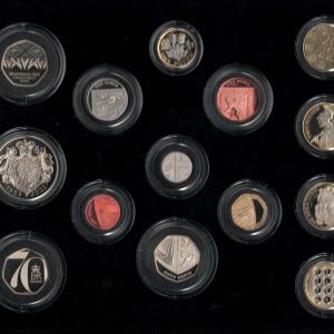 2022 Royal Mint Base Metal Premium Thirteen Coin Proof Set . This 2022 set comes with card box. All coins are in stock for despatch.