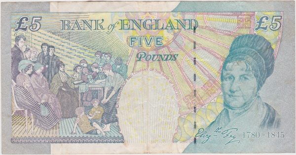 B397 Lowther Five Pounds Banknote XC04 - Image 2