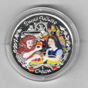 Boxed 2006 Isle Of Man Silver Proof Snow White One Crown Coin. The Obverse features the portrait of Queen Elizabeth II. All coins are in stock.