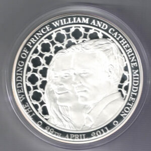 Boxed 2011 Alderney Silver Proof One Kilo Coin The Royal Wedding. This coin was issued to commemorate the royal wedding. All coins are in stock.
