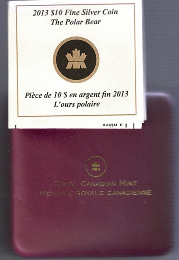 Boxed 2013 Canada Silver Half Ounce The Polar Bear Coin - Image 3
