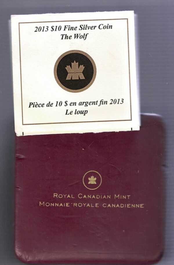 Boxed 2013 Canada Silver Half Ounce The Wolf - Image 3