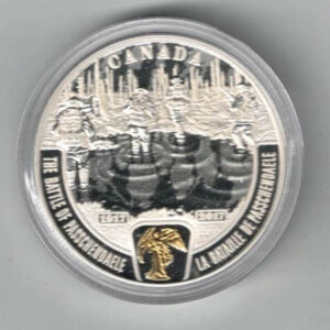 Boxed 2017 Canada Silver Proof One Ounce The Battle Of Passchendaele. George V is on the obverse. The coin contains one ounce of 999 fine silver.
