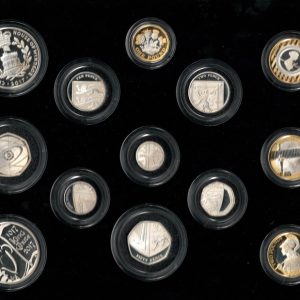 Boxed 2017 Royal Mint Thirteen Coin Silver Proof Set . This 2017 set comes with card box. All coins are in stock for despatch.