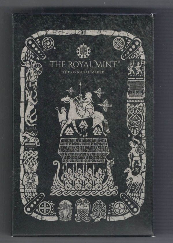 Royal Mint One Ounce Silver Antique Finish Odin Bar - Image 3