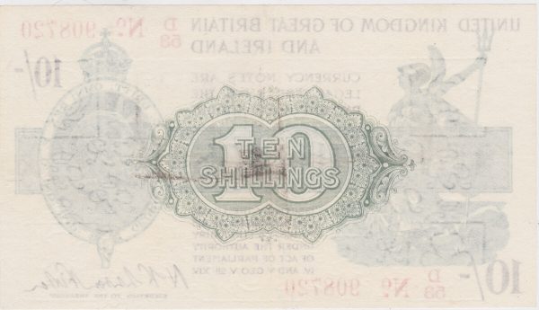 T26 Warren Fisher First Series Ten Shillings Banknote - Image 2