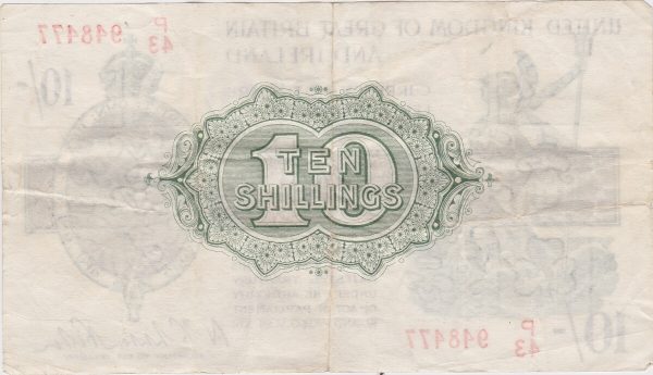 T30 Warren Fisher Ten Shillings Banknote - P over 43 - Image 2