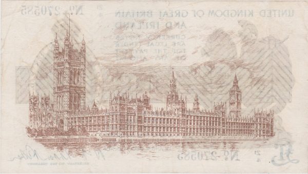 T34 Fisher One Pound Banknote - Control Note - Image 2