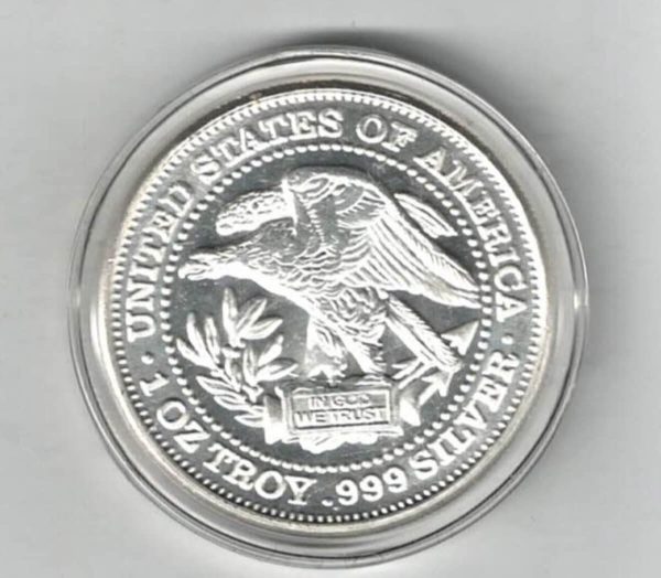 USA Silver Trade Unit Silver One Ounce Round. All of our silver coins/rounds have been pre-owned and are in stock for dispatch.