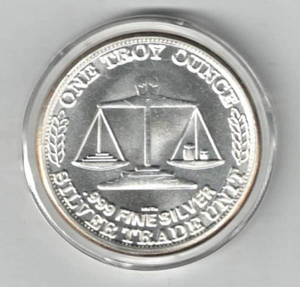 USA Silver Trade Unit Silver One Ounce Round - Image 2