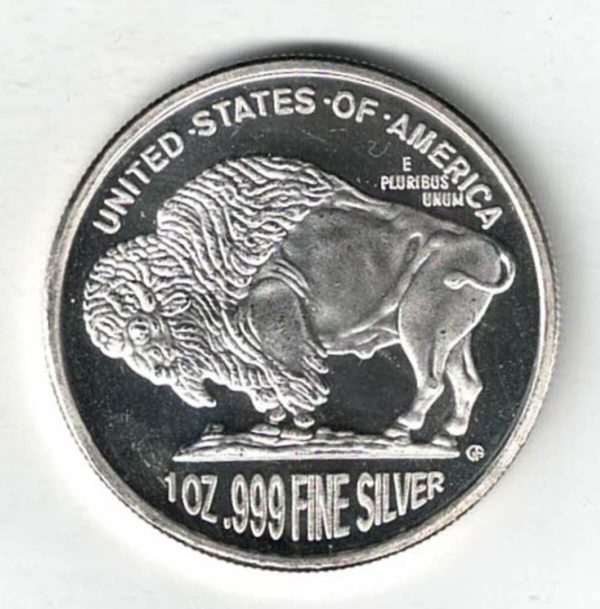 Undated USA Buffalo Silver One Ounce Round - Image 2