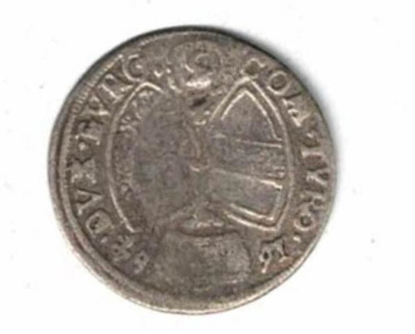 1664 Austria Billon Three Kreuzer Coin - Image 2
