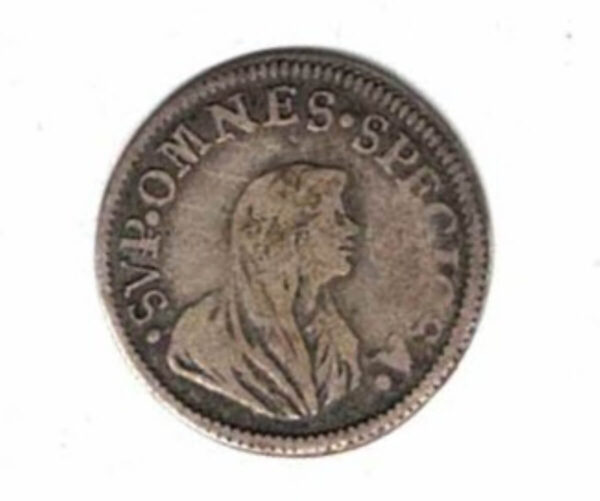 1714 Italy Pisa Silver Half Giulio Coin - Image 2