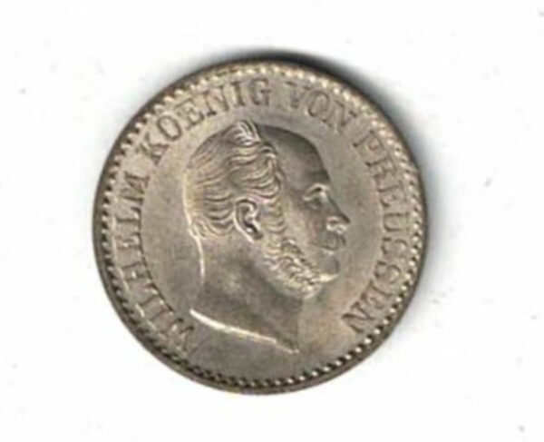 1869 C Germany Prussia Billon One Silbergroschen Coin - Image 2