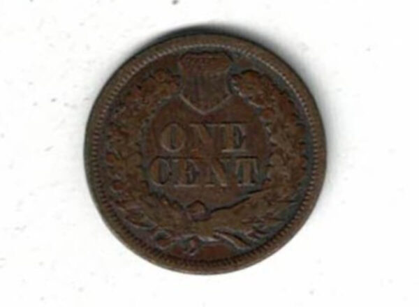 1870 USA Shallow N Bronze One Cent Coin - Image 2