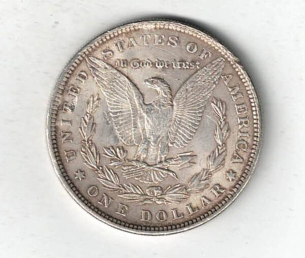 1878 USA Seven Tail Feathers Type Silver Morgan Dollar - Image 2