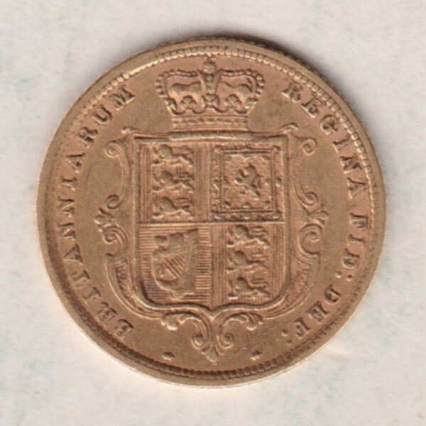 1880 Gold Half Sovereign - No Die Number - Image 2