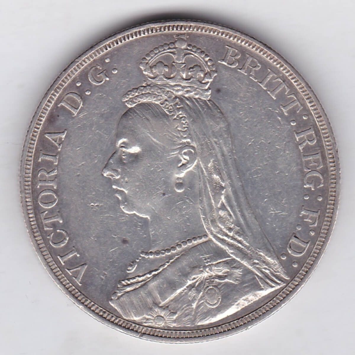 1887 Silver Crown Coin - Victoria Jubilee Head - Image 2