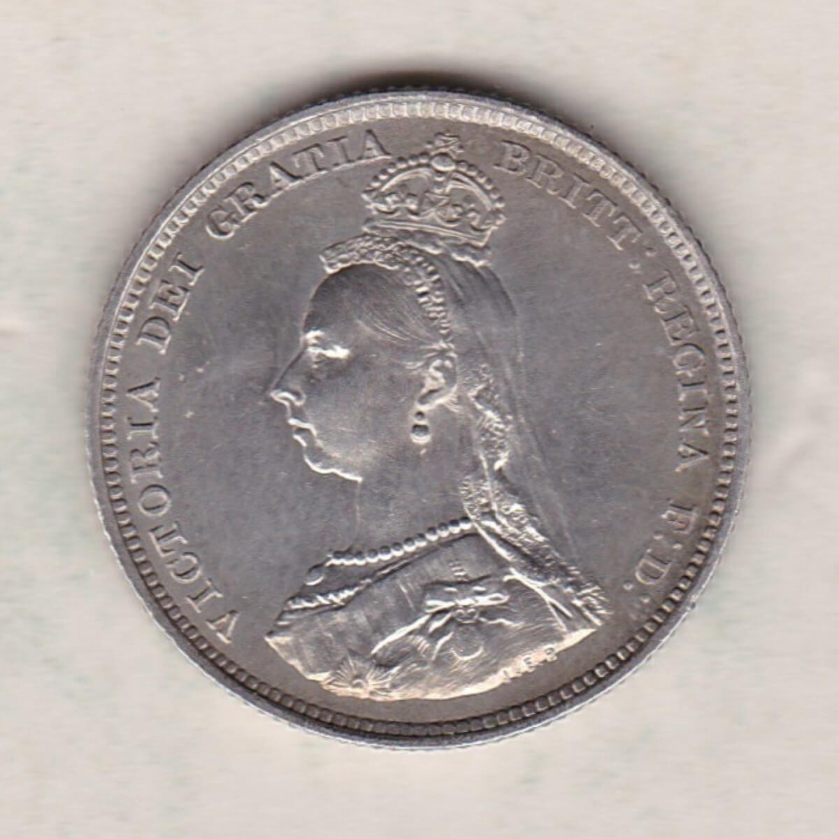 1887 Silver Shilling – Victoria Jubilee Head - Image 2