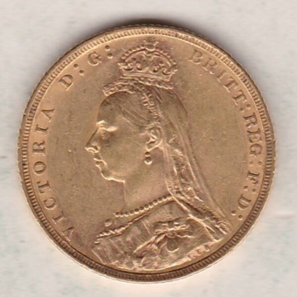 1889 M Gold Sovereign - Victoria Jubilee Head - Image 2