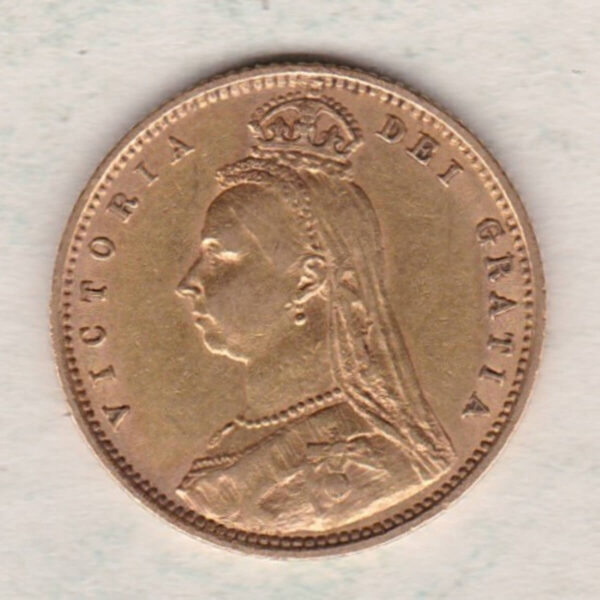 1892 Gold Half Sovereign - Victoria Jubilee Head - Image 2