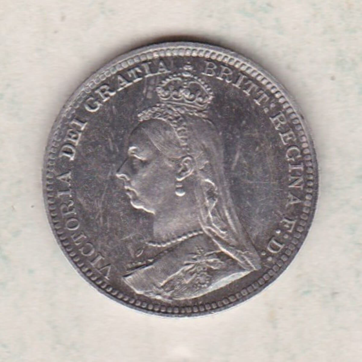 1892 Silver Maundy Threepence – Victoria Jubilee Head - Image 2