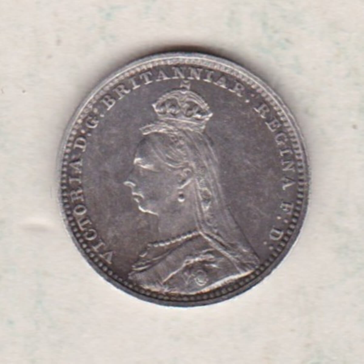 1892 Silver Maundy Twopence - Victoria Jubilee Head - Image 2