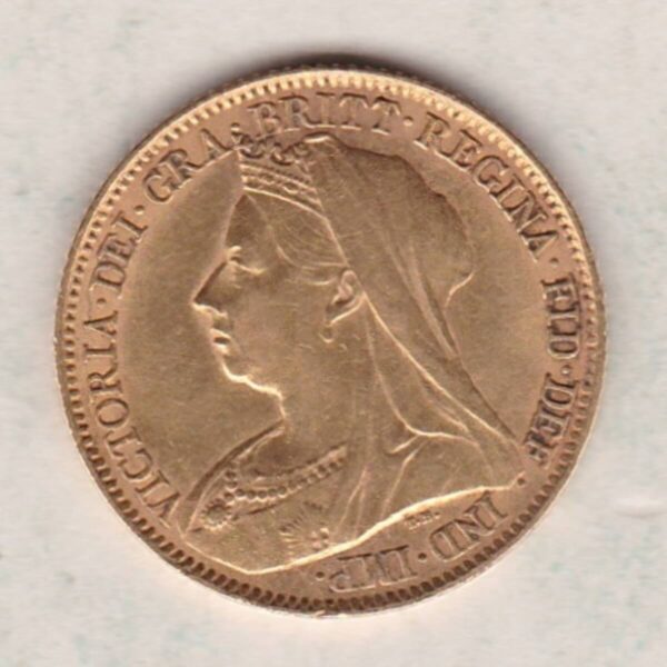 1898 Gold Half Sovereign - Victoria Old Head - Image 2