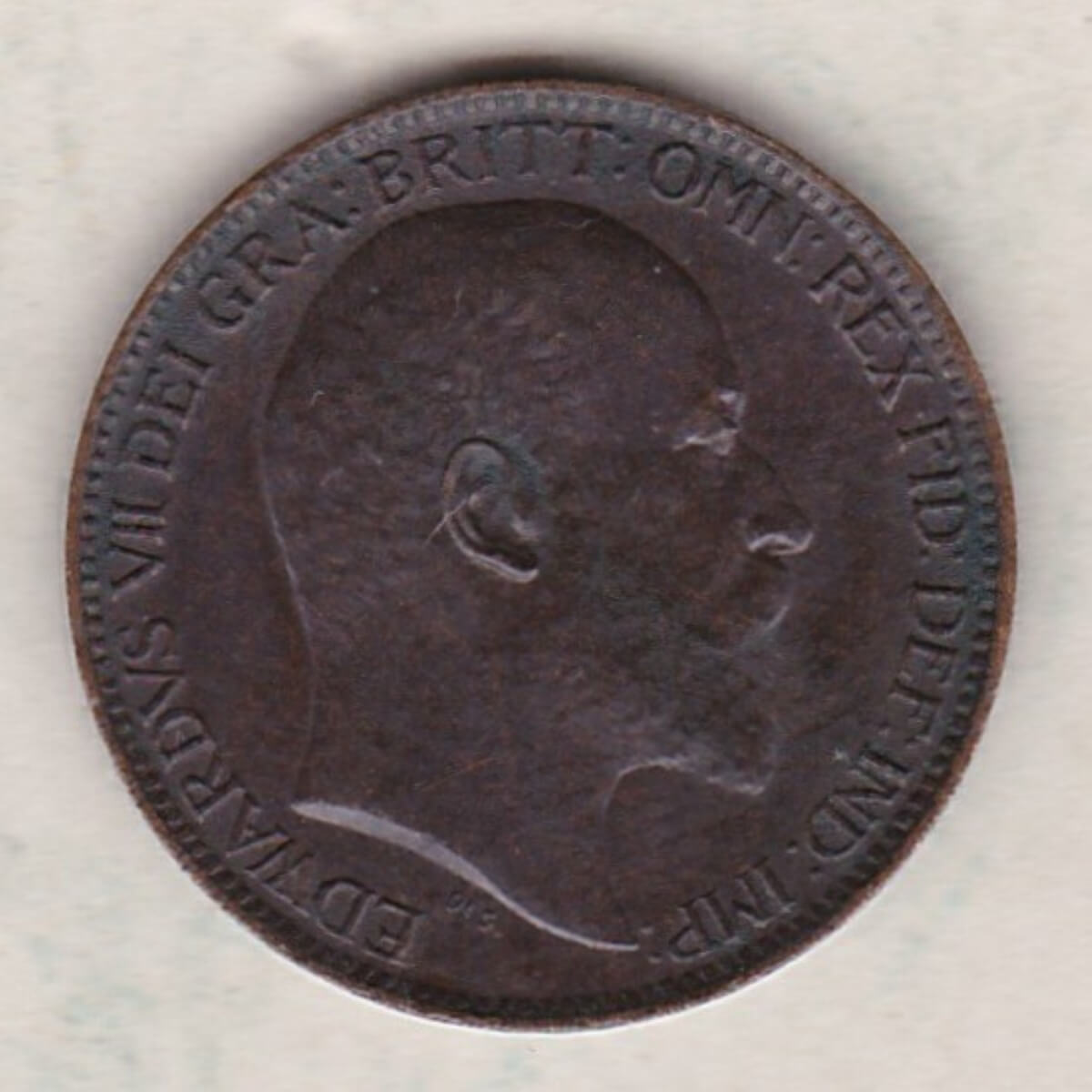 1906 Bronze Farthing Coin - Edward VII - Image 2