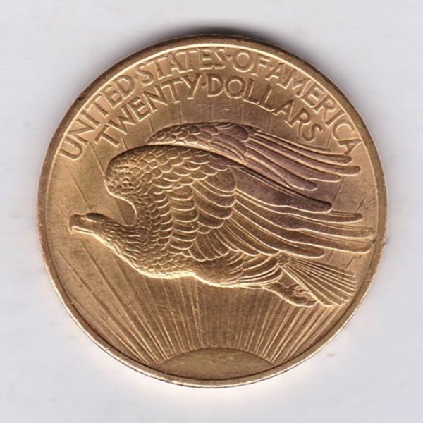 1908 USA Twenty Dollars Gold Coin - Image 2