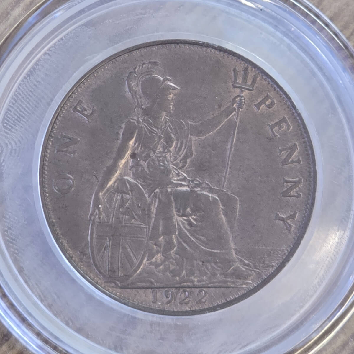 1922 Bronze Penny Coin CGS AU 78 - George V - Image 3