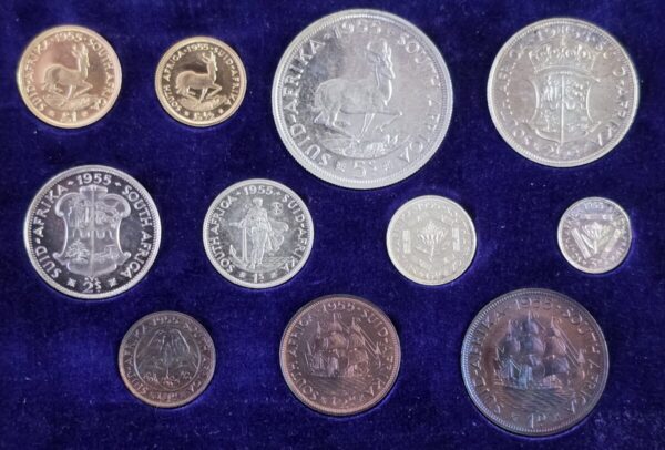 1955 South Africa Eleven Coin Proof Set - Image 7