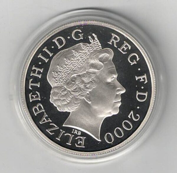 2000 Five Pounds Silver Proof The Queen Mother Centenary Year - Image 2