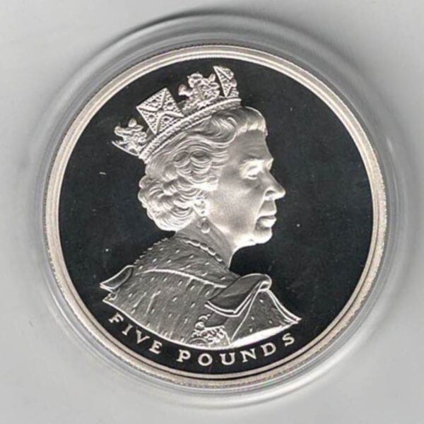 2002 Five Pounds Standard Silver Proof Golden Jubilee - Image 2