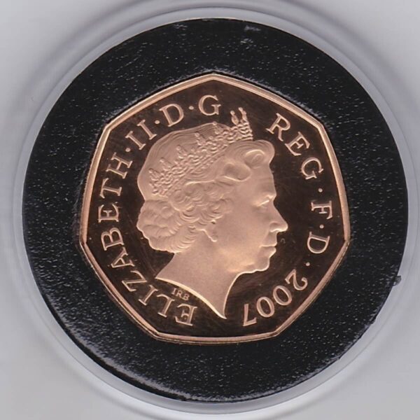2007 Gold Proof Fifty Pence - Image 2