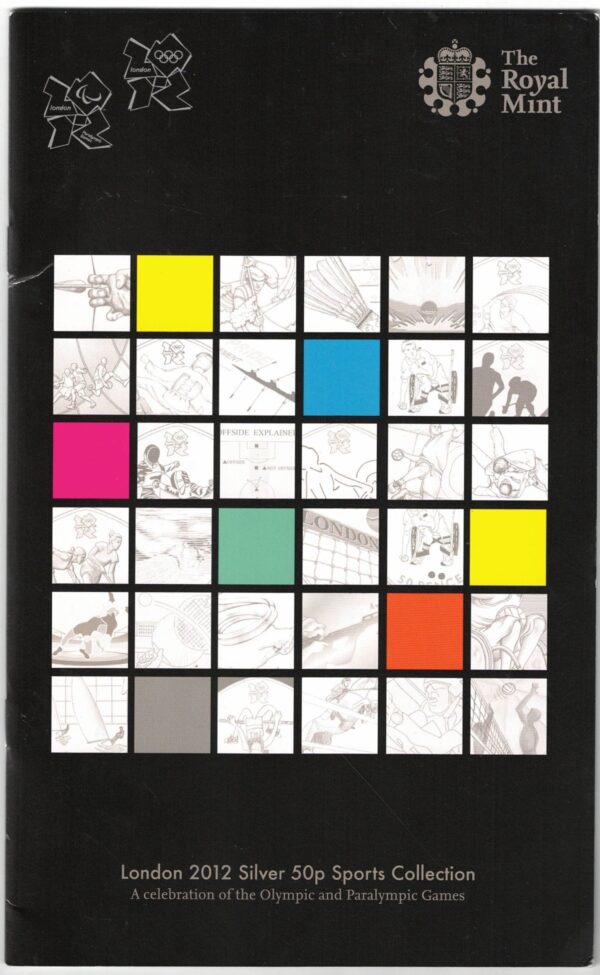 Full Set 2011 London 2012 Silver Fifty Pence Sports Collection - Image 11