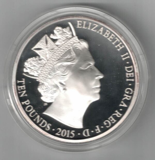 Boxed 2015 Silver Proof Five Ounce The Longest Reigning Monarch - Image 2