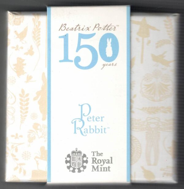 2016 Silver Proof Fifty Pence Coin Peter Rabbit - Image 3