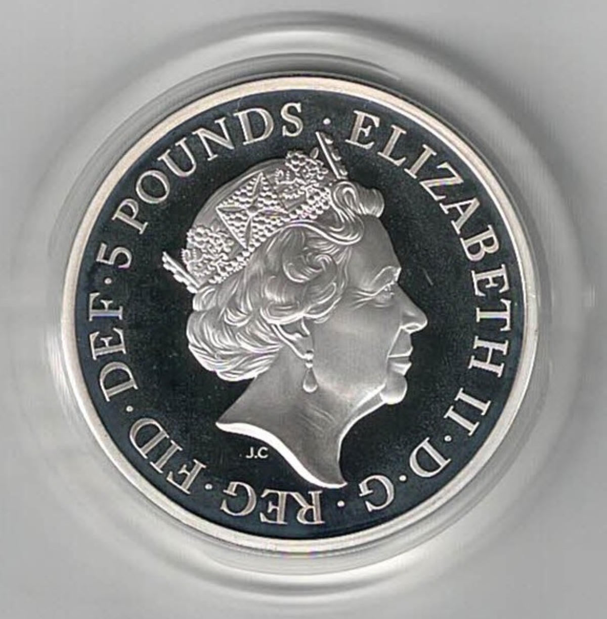 2017 Five Pound Piedfort Silver Proof Centenary Of The House Of Windsor - Image 2
