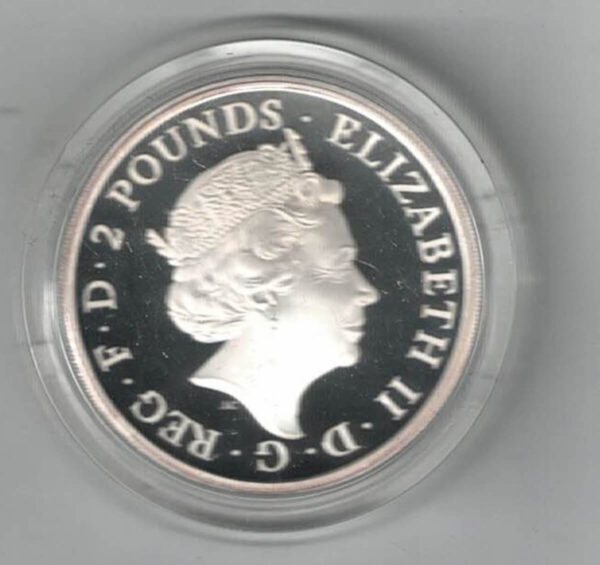 2017 Silver Proof One Ounce Unicorn of Scotland - Image 2
