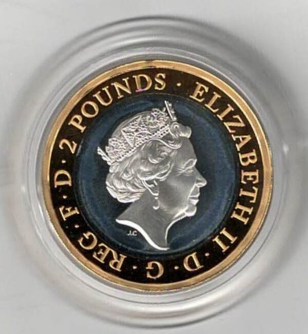 2018 Two Pounds Standard Silver Proof Raf Centenary Badge - Image 2