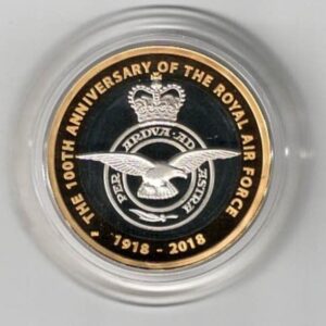 2018 Two Pounds Standard Silver Proof Raf Centenary Badge coin, was issued by the royal mint and includes the original box and certificate.