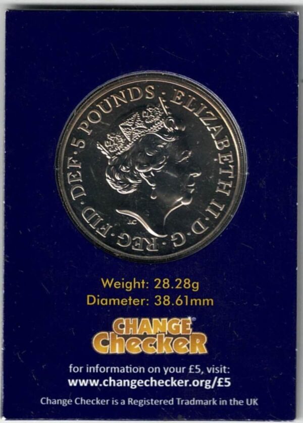 2018 Black Bull Of Clarence Five Pound Coin - Image 2
