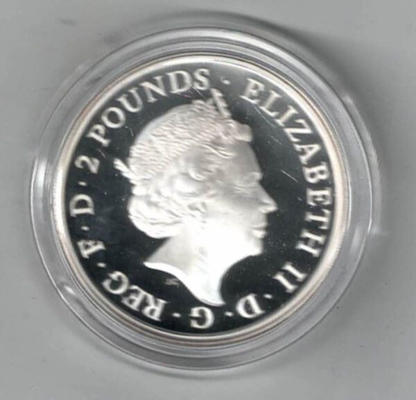 2018 Silver Proof One Ounce Black Bull Of Clarence - Image 2