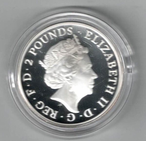 2018 Silver Proof One Ounce The Red Dragon of Wales - Image 2