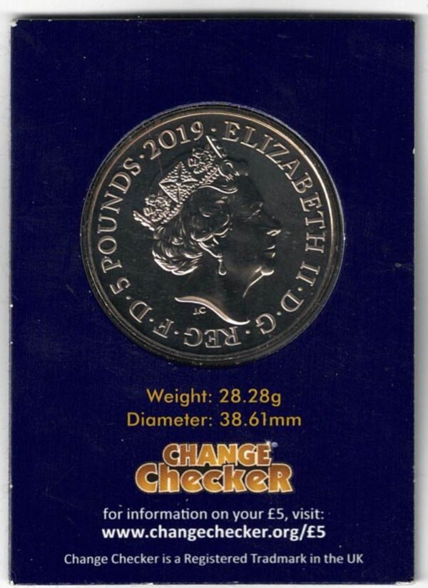 2019 Five Pound Coin Tower of London Legend of the Ravens - Image 2