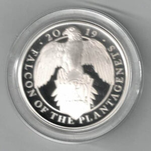 2019 Silver Proof One Ounce Falcon Of Plantagenets. The coin contains one ounce of 999 fine silver. All of our silver coins are in stock.